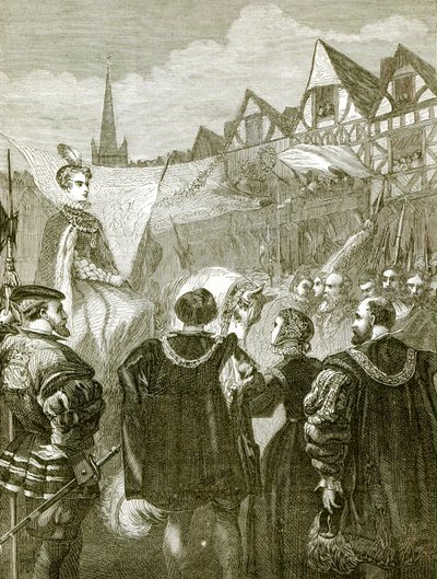 Queen Elizabeth Entering London by English School